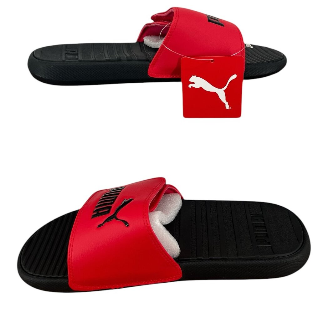 PUMA Men's Cool Cat Hook and Loop Slide Sandal, Red & Black Size 8 - Picture 6 of 6